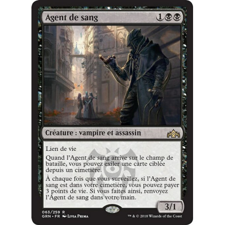 (Foil) Noire - Agent de sang (R) [GRN]