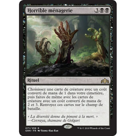 (Foil) Noire - Horrible ménagerie (R) [GRN]