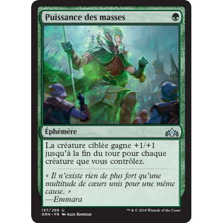 (Foil) Verte - Puissance des masses (U) [GRN]