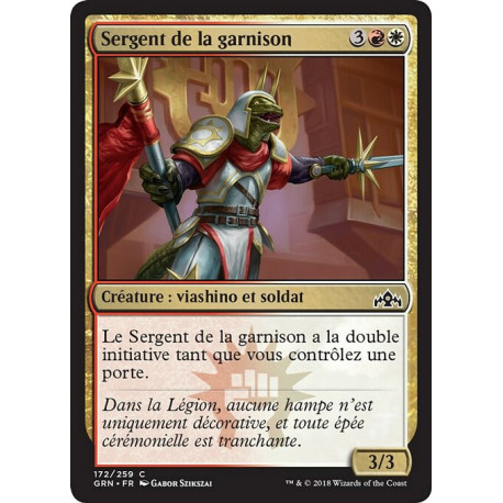 (Foil) Multicolore - Sergent de la garnison (C) [GRN]