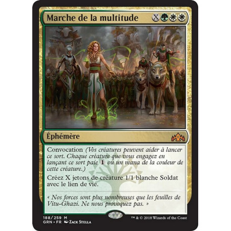 (Foil) Multicolore - Marche de la multitude (M) [GRN]