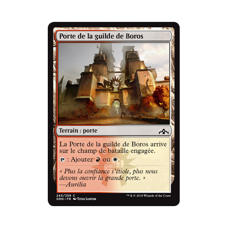 (Foil) Terrain - Porte de la guilde de Boros (V1) (C) [GRN]