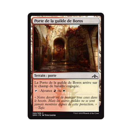 (Foil) Terrain - Porte de la guilde de Boros (V2) (C) [GRN]