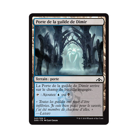 (Foil) Terrain - Porte de la guilde de Dimir (V1) (C) [GRN]