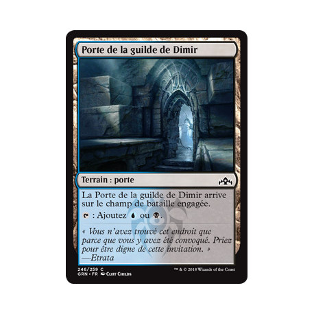 (Foil) Terrain - Porte de la guilde de Dimir (V2) (C) [GRN]