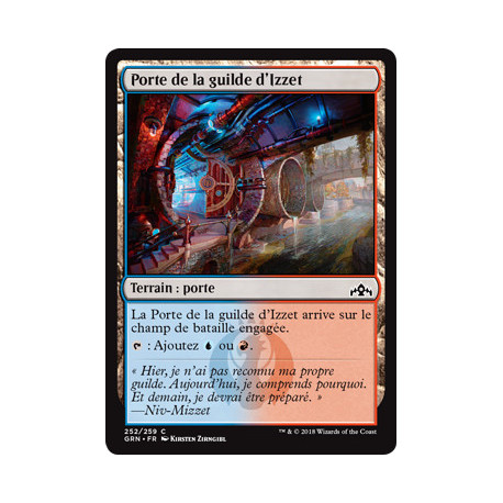 (Foil) Terrain - Porte de la guilde d'Izzet (V2) (C) [GRN]
