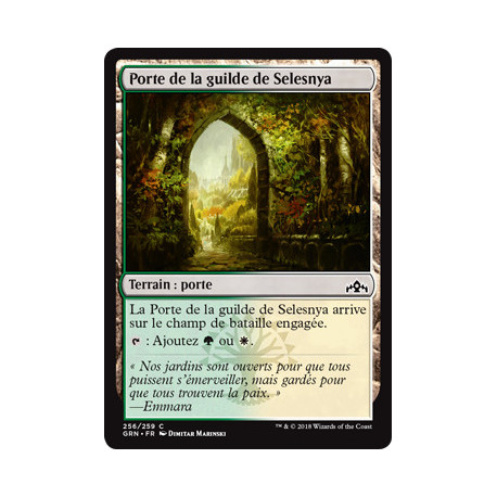 (Foil) Terrain - Porte de la guilde de Selesnya (V2) (C) [GRN]