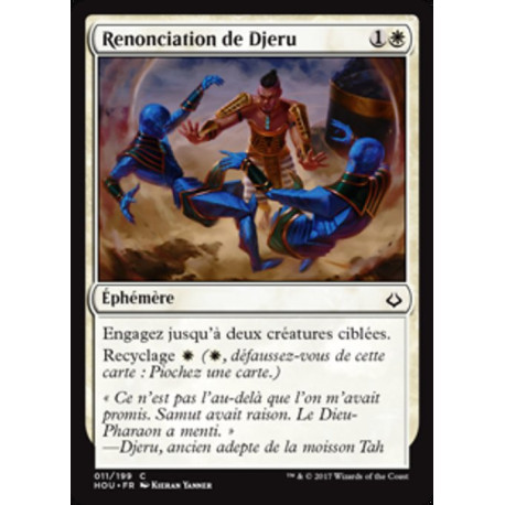 (Foil) Blanche - Renonciation de Djeru (C) [HOU]