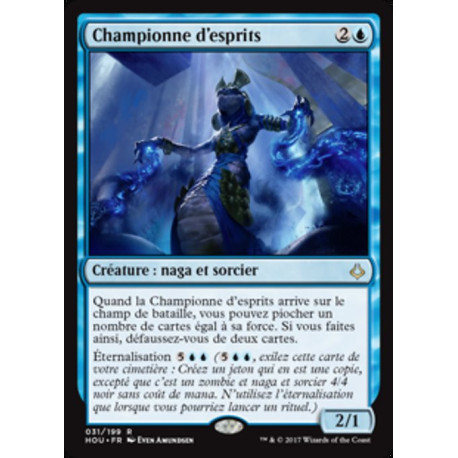 (Foil) Bleue - Championne d'esprits (R) [HOU]
