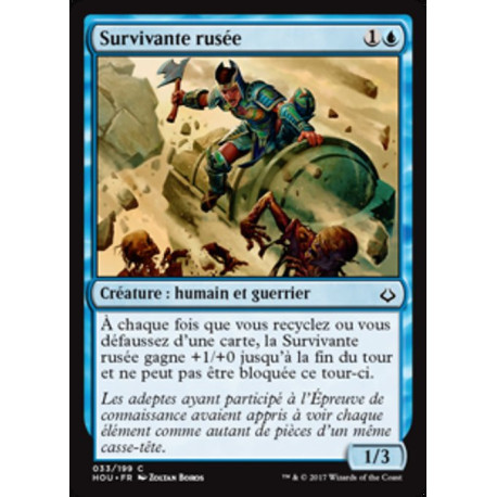 (Foil) Bleue - Survivante rusée (C) [HOU]