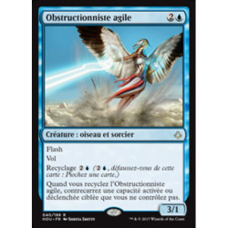 (Foil) Bleue - Obstructionniste agile (R) [HOU]