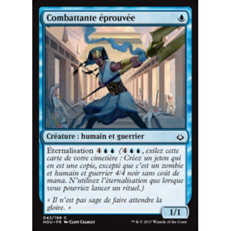 (Foil) Bleue - Combattante éprouvée (C) [HOU]