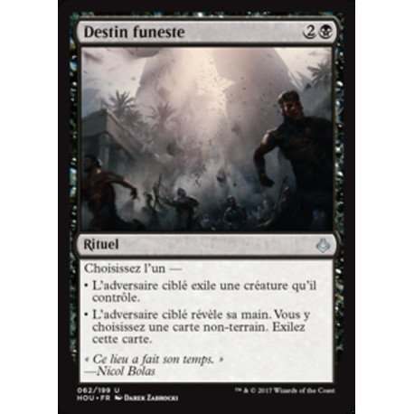 (Foil) Noire - Destin funeste (U) [HOU]