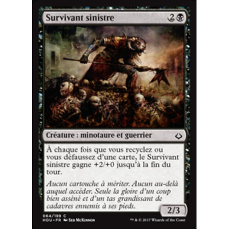 (Foil) Noire - Survivant sinistre (C) [HOU]