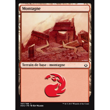 (Foil) Terrain - Montagne (V3) (L) [HOU]