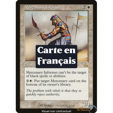 (Foil) Blanche - Informateur mercenaire (R) [PR]
