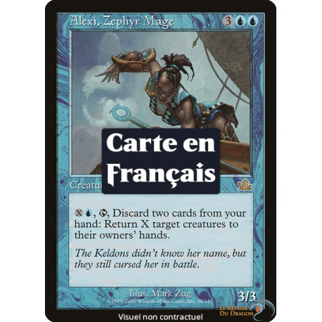 (Foil) Bleue - Alexie, mage du zéphyr (R) [PR]