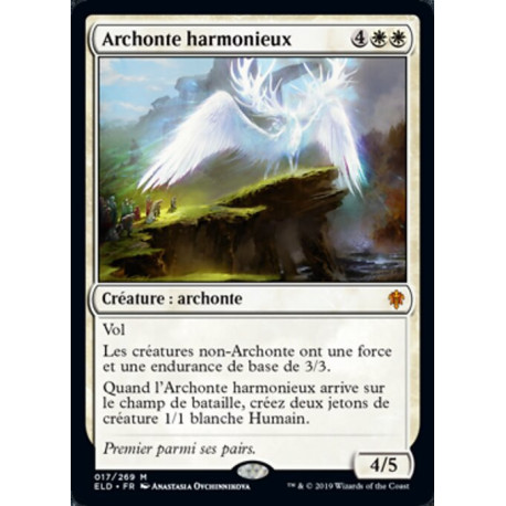 (Foil) Blanche - Archonte harmonieux (M) [ELD]