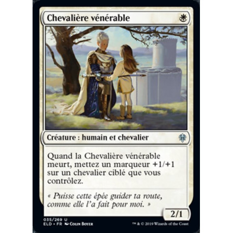 (Foil) Blanche - Chevalière vénérable (U) [ELD]
