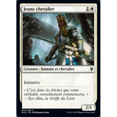 (Foil) Blanche - Jeune chevalier (C) [ELD]