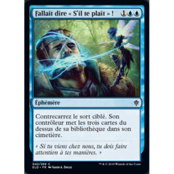 (Foil) Bleue - Fallait dire « S'il te plaît » ! (C) [ELD]
