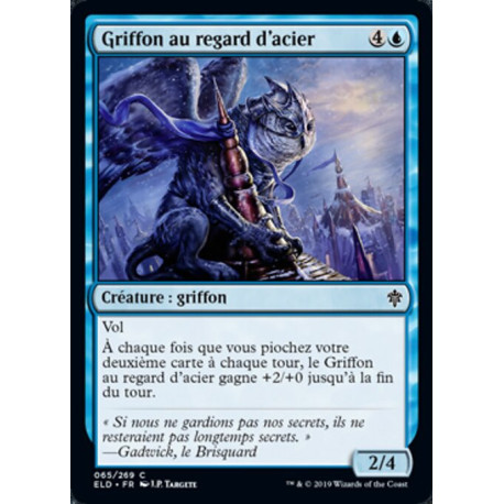 (Foil) Bleue - Griffon au regard d'acier (C) [ELD]