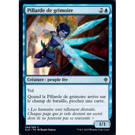 (Foil) Bleue - Pillarde de grimoire (C) [ELD]