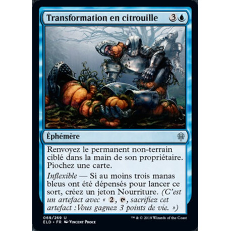 (Foil) Bleue - Transformation en citrouille (U) [ELD]