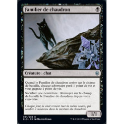 (Foil) Noire - Familier de chaudron (U) [ELD]