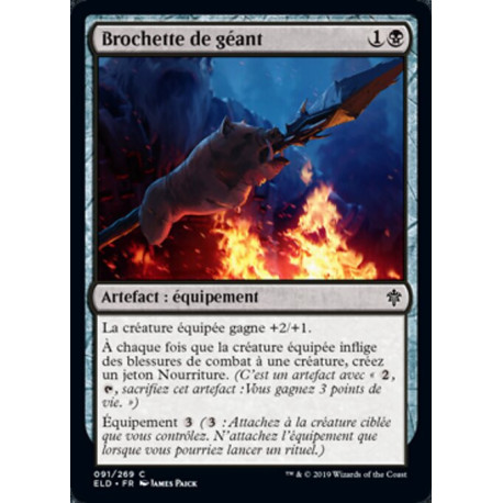 (Foil) Noire - Brochette de géant (C) [ELD]