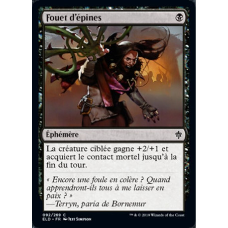 (Foil) Noire - Fouet d'épines (C) [ELD]