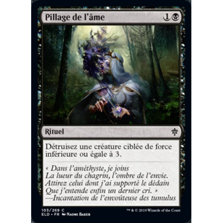 (Foil) Noire - Pillage de l'âme (C) [ELD]