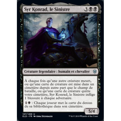 (Foil) Noire - Syr Konrad, le Sinistre (U) [ELD]