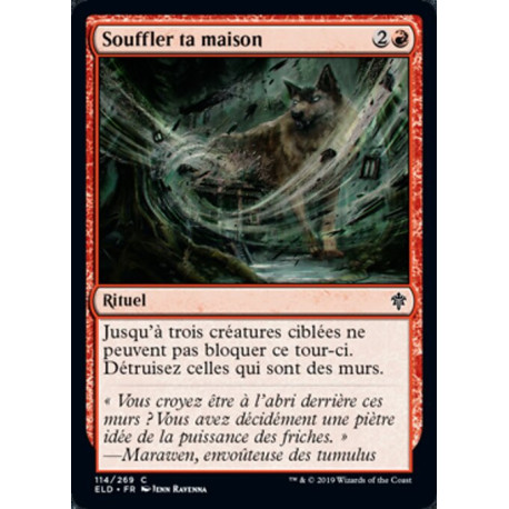 (Foil) Rouge - Souffler ta maison (C) [ELD]