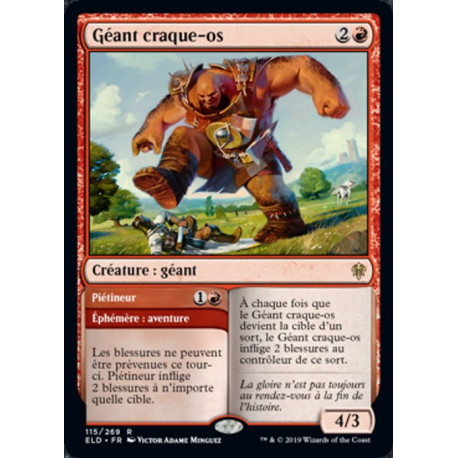 (Foil) Rouge - Géant craque-os // Piétineur (R) [ELD]