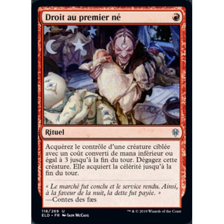 (Foil) Rouge - Droit au premier né (U) [ELD]