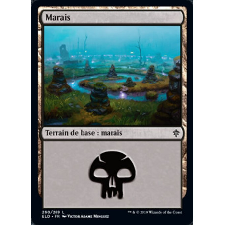 (Foil) Terrain - Marais (V3) (L) [ELD]