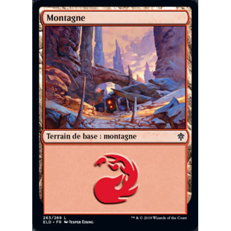 (Foil) Terrain - Montagne (V2) (L) [ELD]
