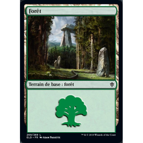 (Foil) Terrain - Forêt (V4) (L) [ELD]