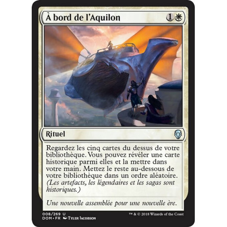 (Foil) Blanche - À bord de l'Aquilon (U) [DOM]