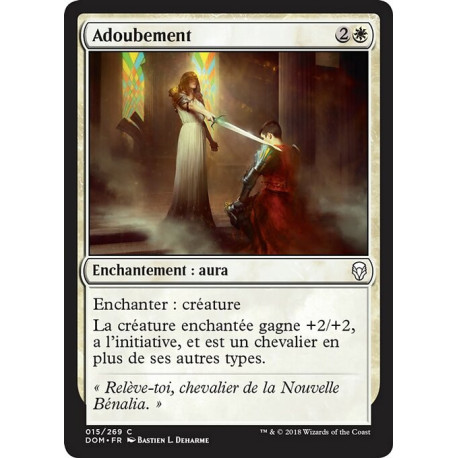 (Foil) Blanche - Adoubement (C) [DOM]