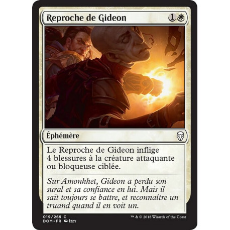 (Foil) Blanche - Reproche de Gideon (C) [DOM]