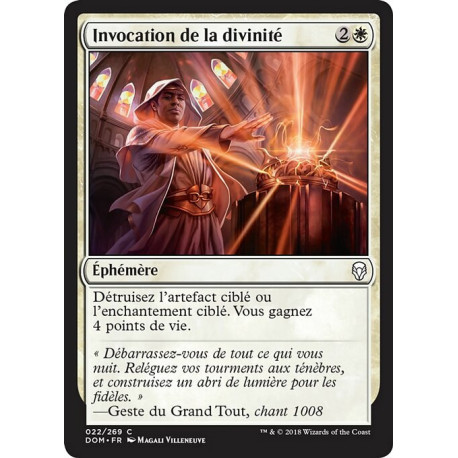 (Foil) Blanche - Invocation de la divinité (C) [DOM]