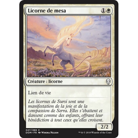 (Foil) Blanche - Licorne de mesa (C) [DOM]