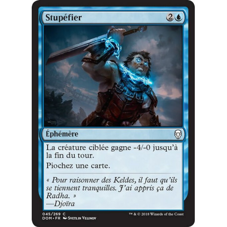 (Foil) Bleue - Stupéfier (C) [DOM]