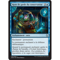 (Foil) Bleue - Rune de garde du conservateur (U) [DOM]