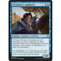 (Foil) Bleue - Excavatrice appliquée (U) [DOM]