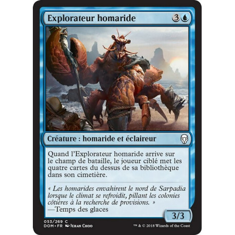 (Foil) Bleue - Explorateur homaride (C) [DOM]