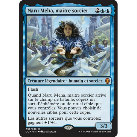 (Foil) Bleue - Naru Meha, maître sorcier (M) [DOM]