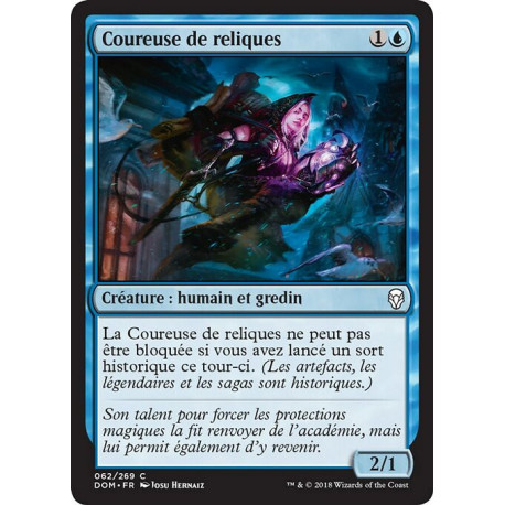 (Foil) Bleue - Coureuse de reliques (C) [DOM]
